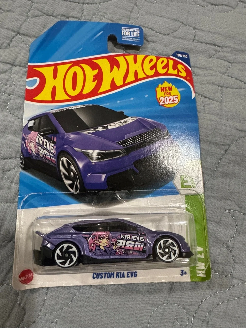 Hot Wheels Custom Kia EV6 Toy Car - Purple